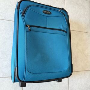 Samsonite Blue Suitcase with Black Accents  CarryOn